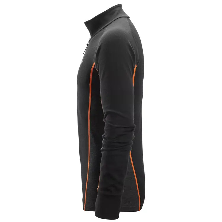 9482 Merino Basislaag Stay Warm Top met Halve Rits