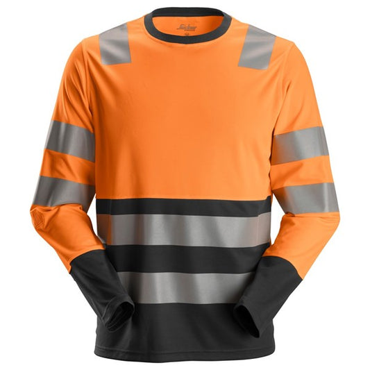 2433  AllroundWork, High-Vis T-shirt met Lange Mouwen Klasse 2