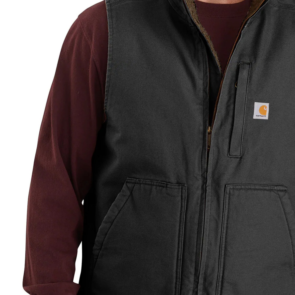 Washed Duck Mock-Neck Gilet